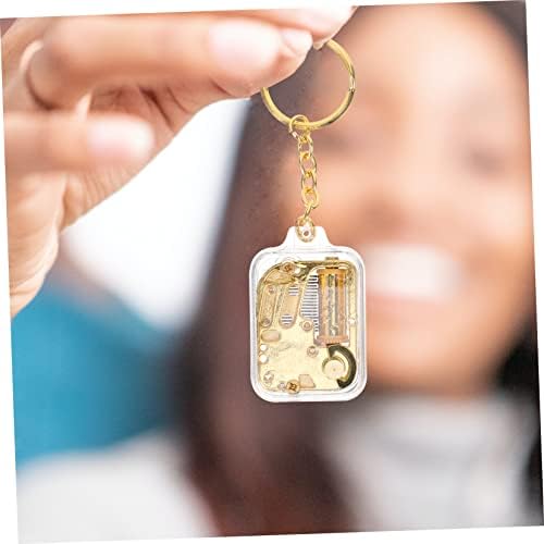 VICASKY 4pcs Mini Musical Box Keychain Pendant for Boys and Girls