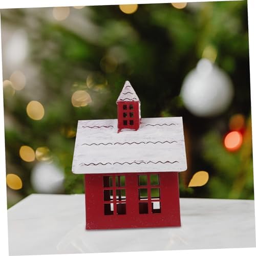 Cute Christmas Village House Candle Holder for Home Decor