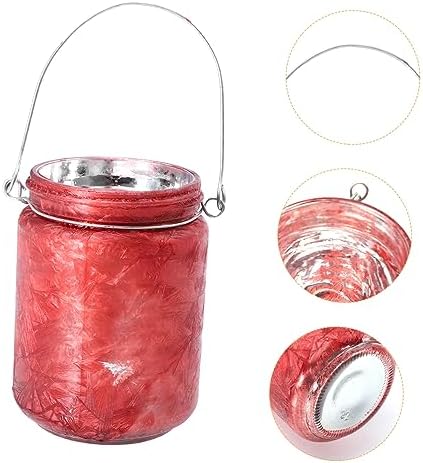 Cabilock Christmas Glass Candle Holder Elegant Votive Cup for Table Centerpieces