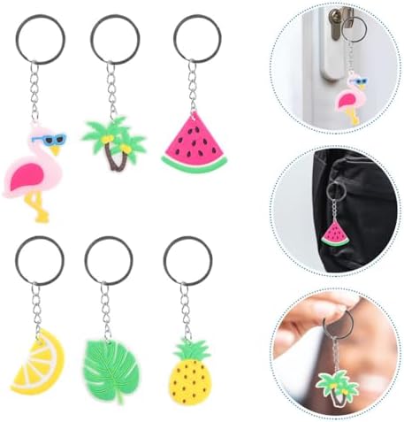 LOGOFUN 24 Pc Hawaiian Keychain Set