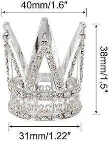 MECCANIXITY Crystal Ball Display Stand 16 Inch Silver