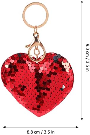 24pcs Heart Shaped Glitter Keychains for Valentines Day and Special Occasions