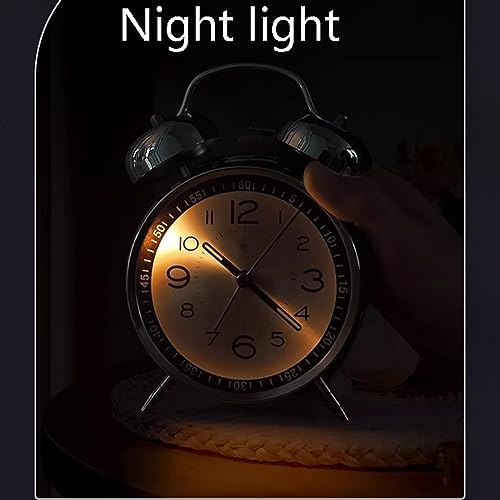 Digital Alarm Clock with Double Bell and Backlight