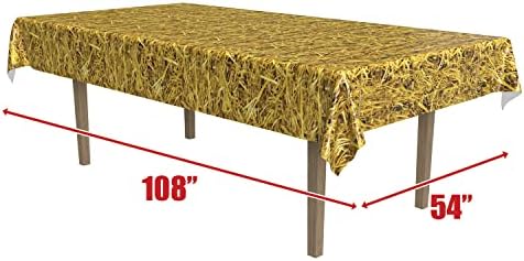 Beistle Straw Tablecover for Farm or Fall Parties