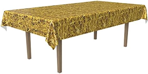 Beistle Straw Tablecover for Farm or Fall Parties