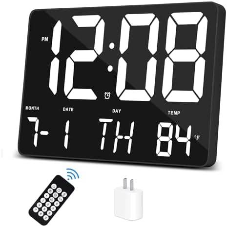Amgico Digital Alarm Clock with Snooze and Temperature