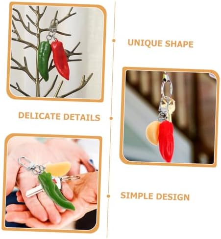 Chili Keychain Stylish Keychain for Car Keys and Bags