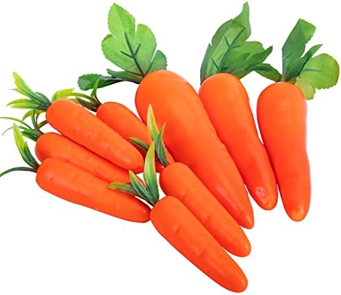 Wehhbtye 10PCS Artificial Carrots for Easter Decor