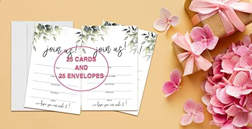 ZEDEV Join Us Invitation Cards Greenery Design