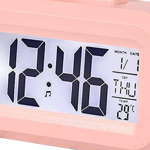 Tnfeeon Cute Electronic Alarm Clock with LED Display for Girls Bedroom