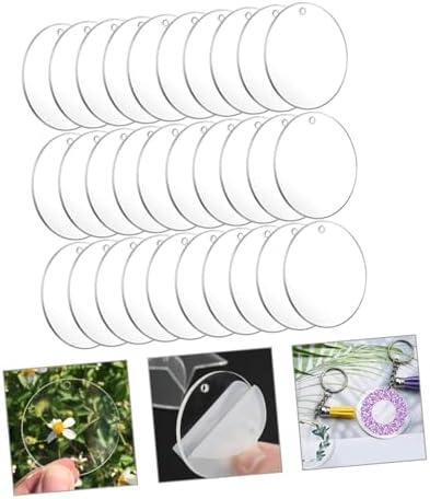 Gadpiparty 150pcs Keychain Blanks for Crafts and DIY