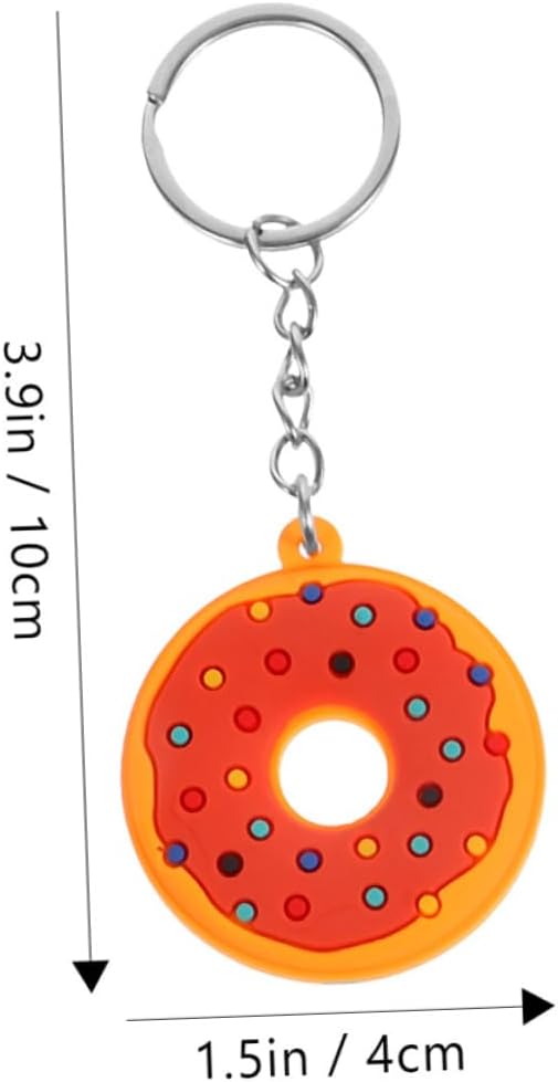 VICASKY 18Pcs Cute Donut Keychain Pendants