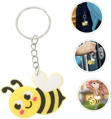 20Pcs Cute Bee Keychains for Backpack Charms and Party Favors