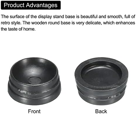 MECCANIXITY Ball Stand Display Base 25cm Black Pack of 16