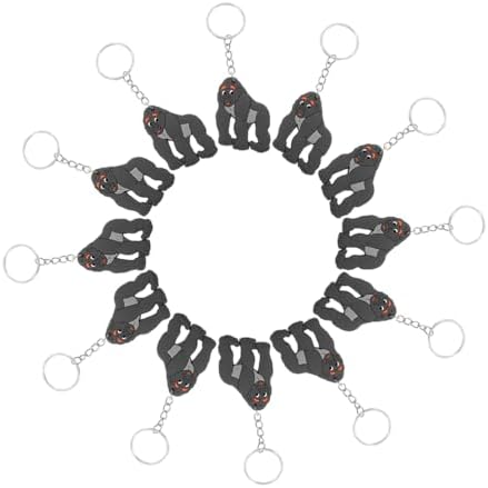 12pcs Cute Animal Keychain Gorilla Charm Birthday Party Favor