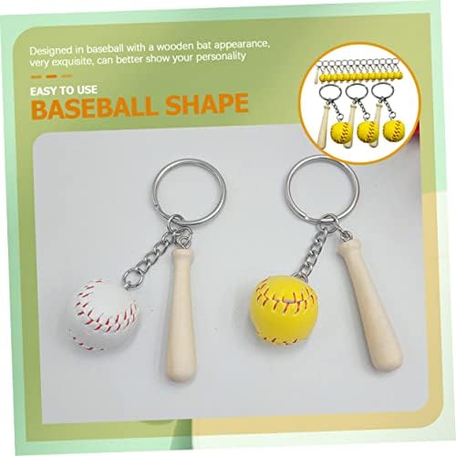 POPETPOP 16pcs Baseball Keychain Set for Boys Girls and Players