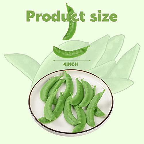 Lifelike Artificial Green Peas for Kitchen and Decor Use