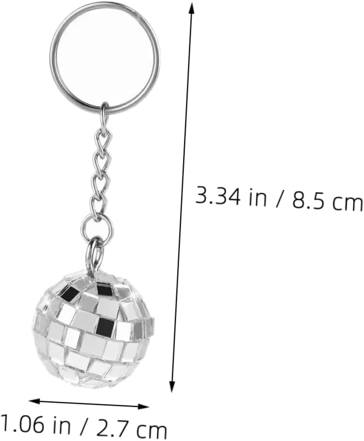 Disco Ball Keychain Party Favors Retro Decor