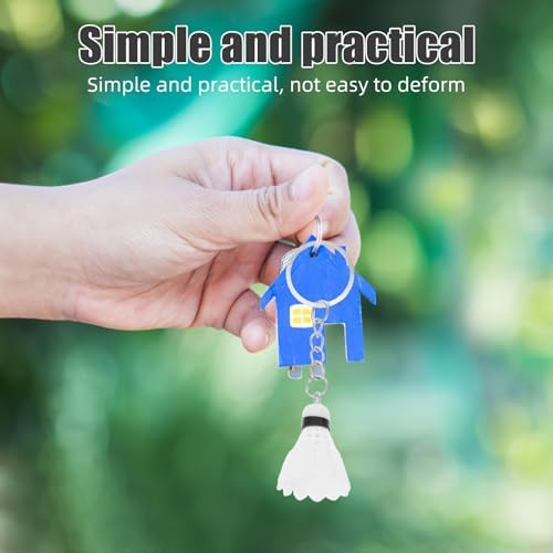 LUOZZY 48pcs Mini Badminton Shuttlecock Keychain Party Favors