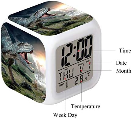 LED Alarm Clock Dinosaur Tyrannosaurus Rex Design