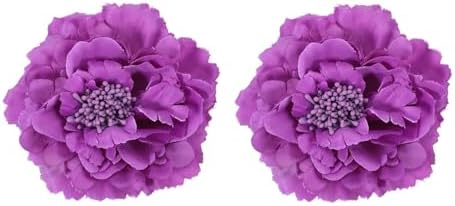 PATIKIL Dark Purple Flower Curtain Tiebacks 2Pcs