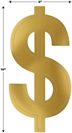 Beistle Foil Dollar Sign Silhouettes Pack of 4