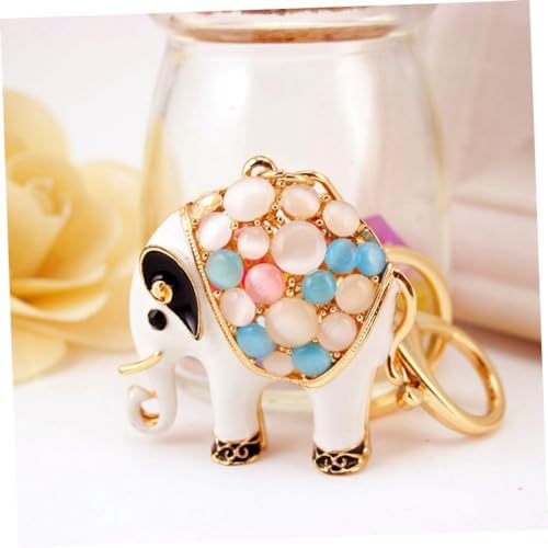 Sparkling Elephant Keychain for Car Keys