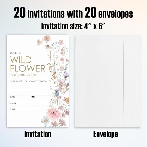 1st Birthday Party Invitations for Boys and Girls