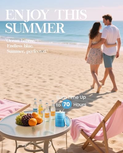MSENSE Summer Soy Candles Jar 113oz 70 Hour Burn