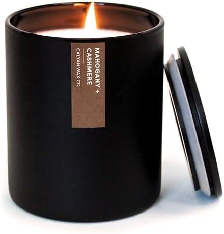 Calyan Wax Candle Mahogany Cashmere 75 Hour Burn