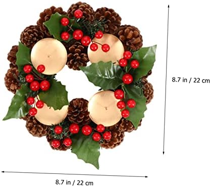 Zerodeko Christmas Wreath Candle Holder