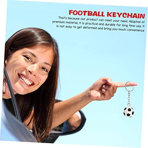 16pcs Soccer Keychain Set with Ball Design