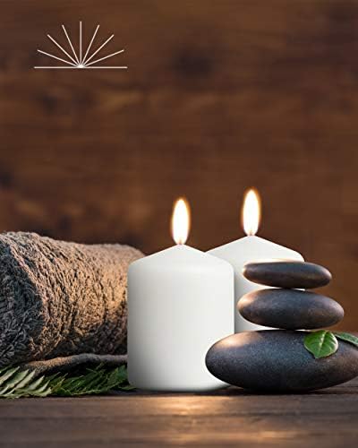 Cone Top Pillar Candles by Bask Set of 8 3 In 4 H