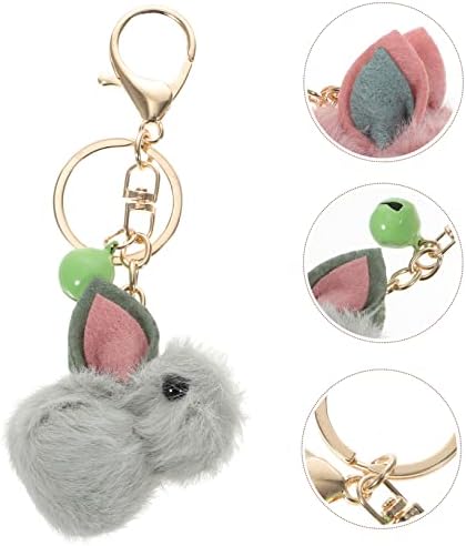 16 Pcs Cartoon Rabbit Keychain Pack