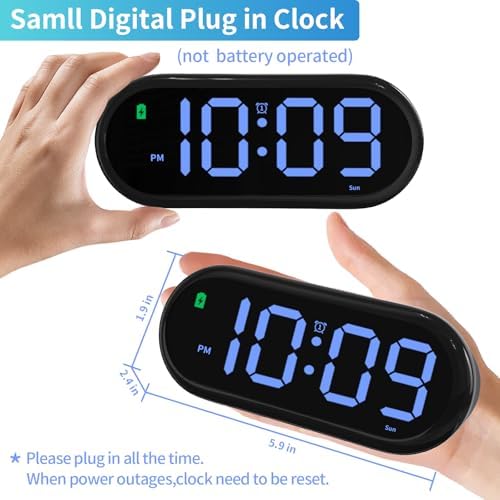 Oviouit Digital Clock with Dual Alarms and Timer