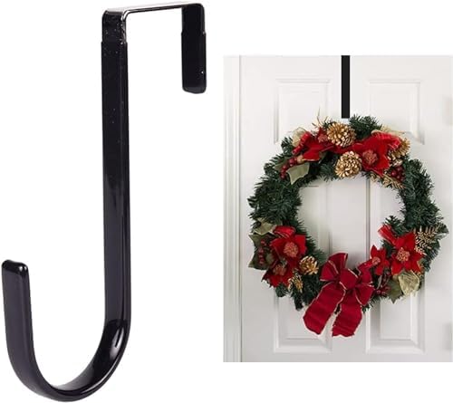 Strong Black Wreath Hanger 5 20lb Load Bearing