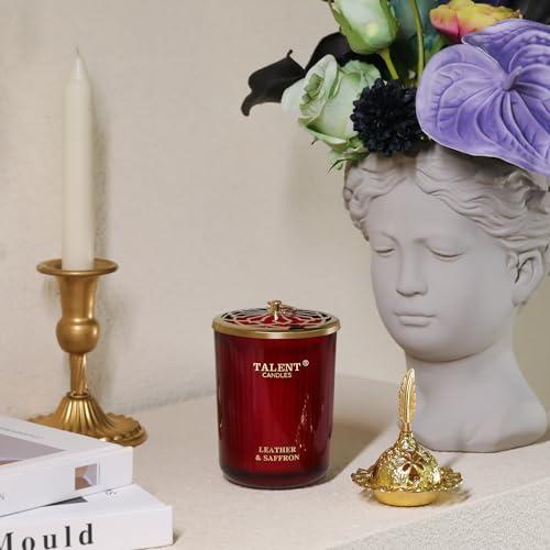 TALENT CANDLES Jar Candles with Leather and Saffron Scent