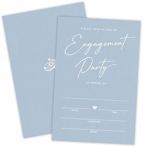 TPYEN 25 Engagement Party Invitations with Envelopes