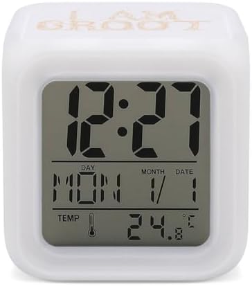 I Am Groot Cube Digital Alarm Clock with Night Light and Thermometer