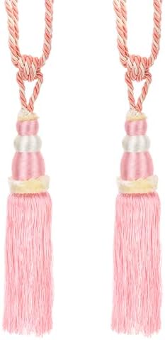 PATIKIL Pink Gourd Shape Curtain Tiebacks 2 Pack