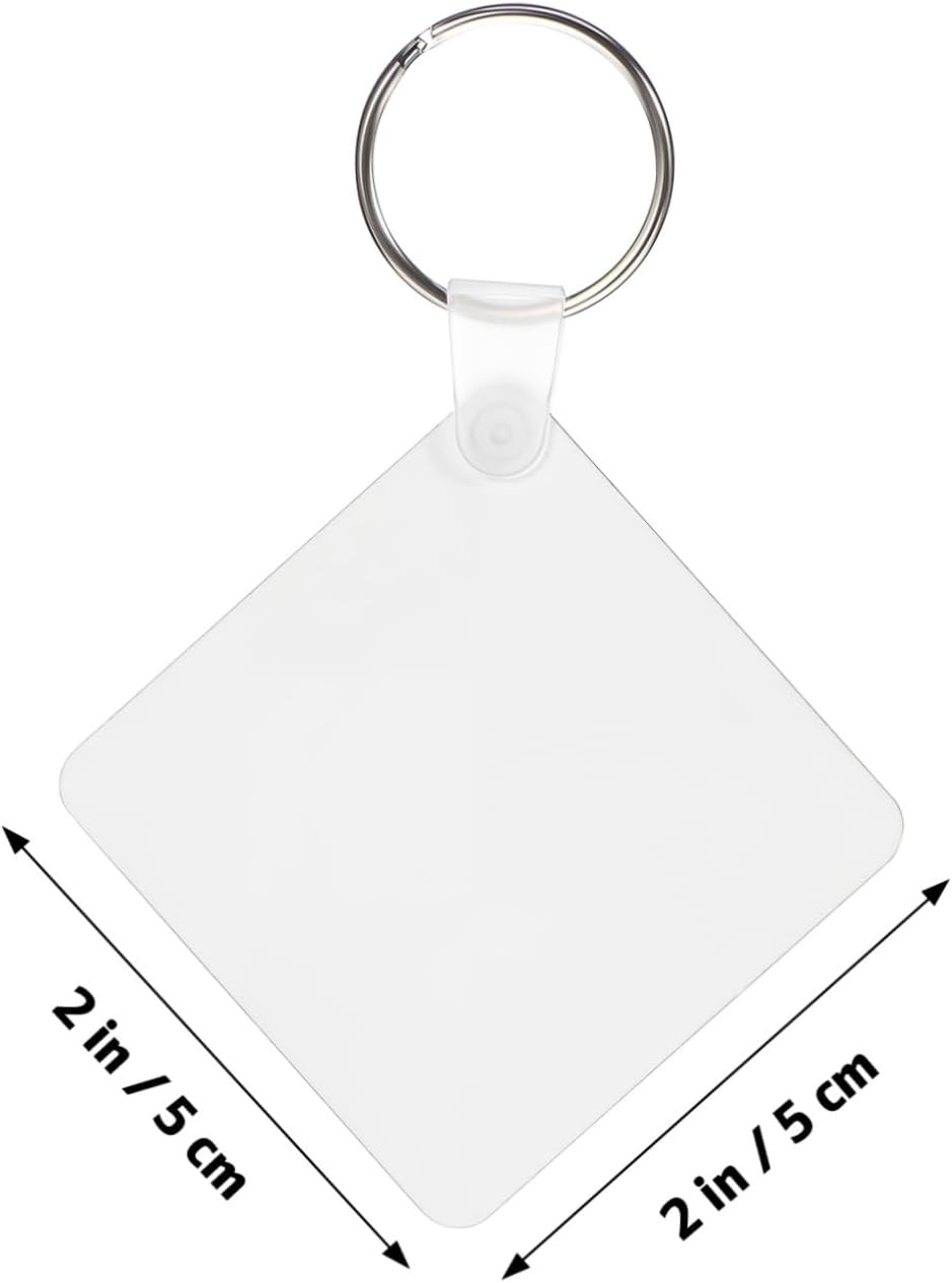 DOITOOL 40pc Keyring Blanks for Sublimation Keychains DIY