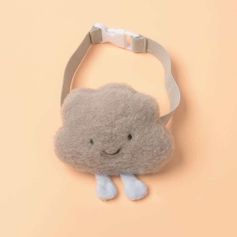 Cute Cloud Puffy Curtain Tieback 2pcs Pink