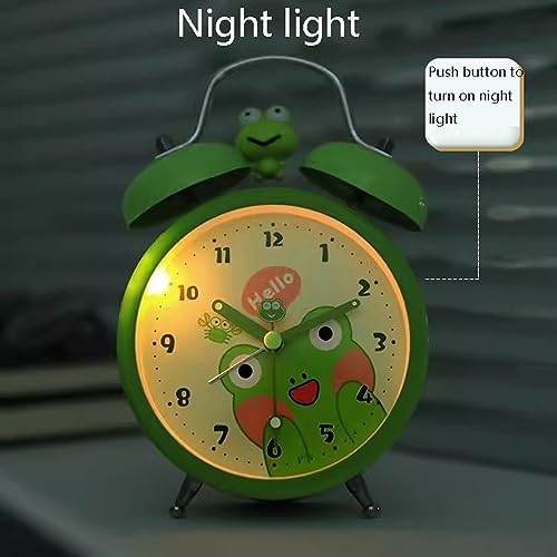 GRFIT Frog Alarm Clock for Children with Double Bell