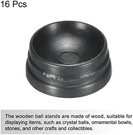 MECCANIXITY Ball Stand Display Base 25cm Black Pack of 16