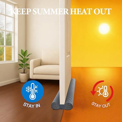 Premium Velvet Door Draft Stopper for Home Comfort