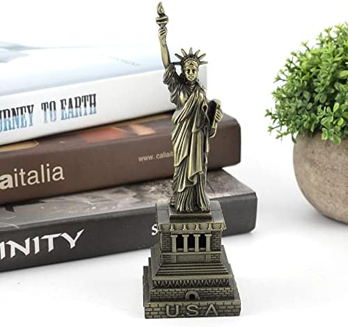Jerliflyer Mini Statue of Liberty Metal Statue Desk Decoration