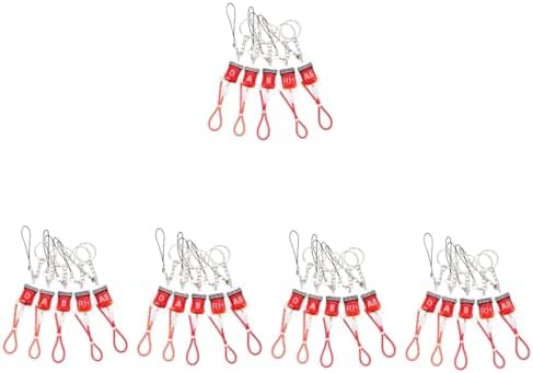 25pcs Unique Keychain Holder for Halloween Style Keyring Decor