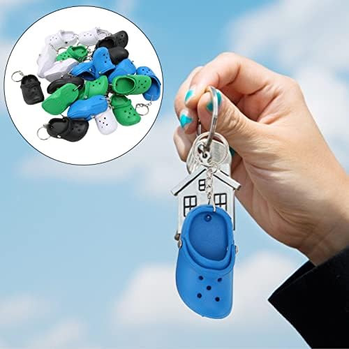 20 Pcs Mini Silicone Shoe Keychains Set