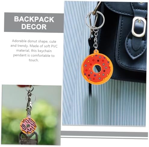 VICASKY 18Pcs Cute Donut Keychain Pendants
