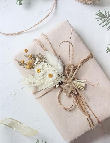 Xins Convey Mini Dried Flower Bouquet Set Pack of 12 Gray